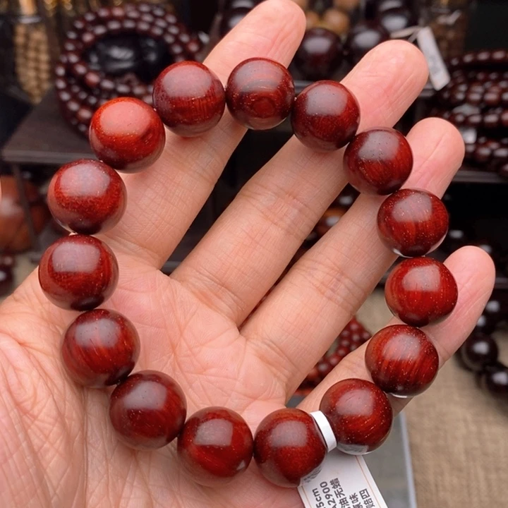 檀香紫檀（小叶紫檀）手串/手链嗯1.5原汁原味龙鳞金星