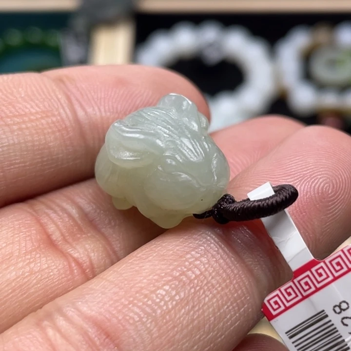 和田玉吊坠(不含链)未镶嵌晓*兔子