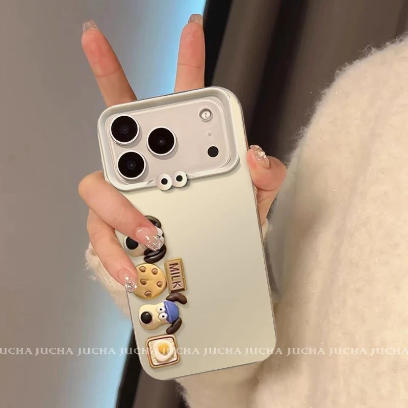 适用立体掌门狗苹果17pro手机壳高颜值颜控iphone17promax小众17