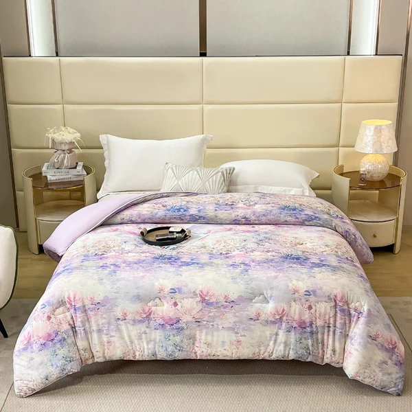 Purshine珀曦薰衣草贵妇蚕丝棉美眠被—云梦花香（礼品装）