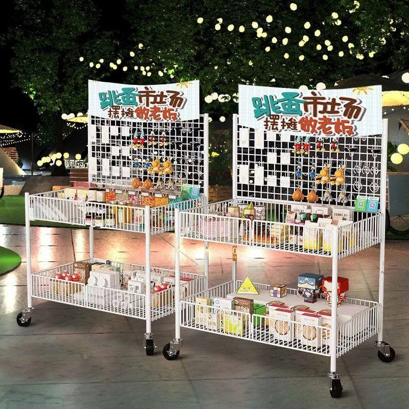 摆摊小推车夜市地摊专用车手推花车置物架促销展示架快速收摊神器