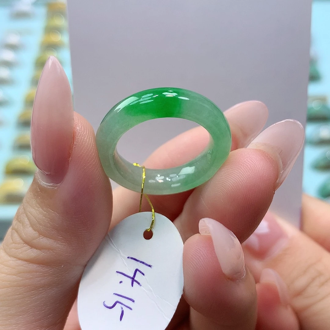 未镶嵌戒指翡翠1415圈