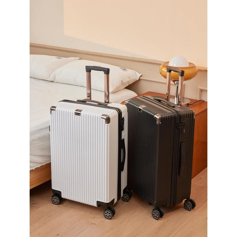 小米族拉链款行李箱24寸女学生pc耐磨拉杆旅行箱20登机密码箱男30