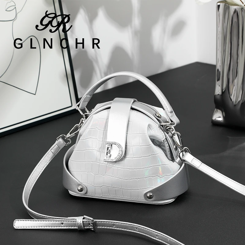 【纪翡西】A金蟾蜍炫彩高级新款潮流鳄鱼纹单肩斜跨包H120