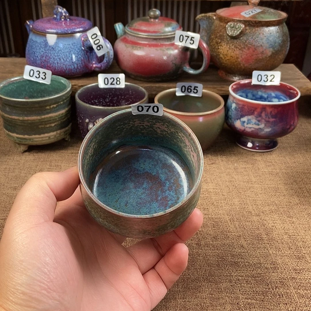 瓷片钧瓷茶壶茶具
