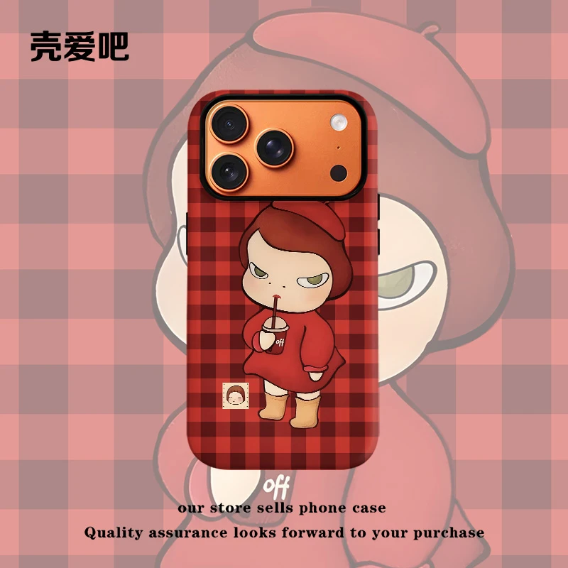 红格奈良美智磁吸菲林二合一防摔手机壳适用华为苹果vivo小米OPPO
