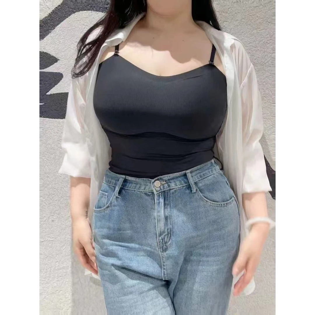 小也推荐胖mm大妹子无钢圈无痕美背自带胸垫6618