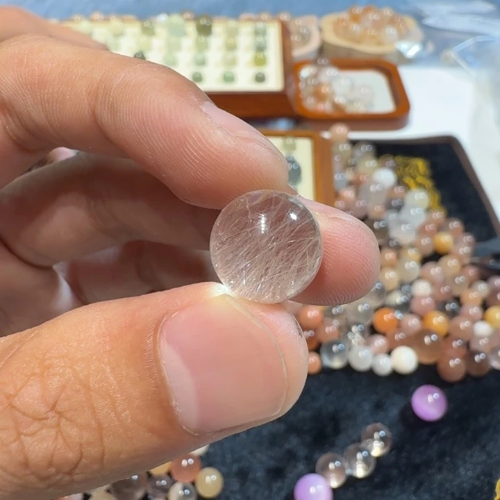 *****水晶手串未镶嵌打孔定制不退换