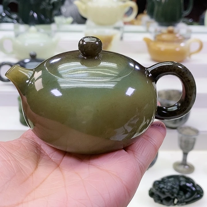 未镶嵌和田玉挂件春*茶壶