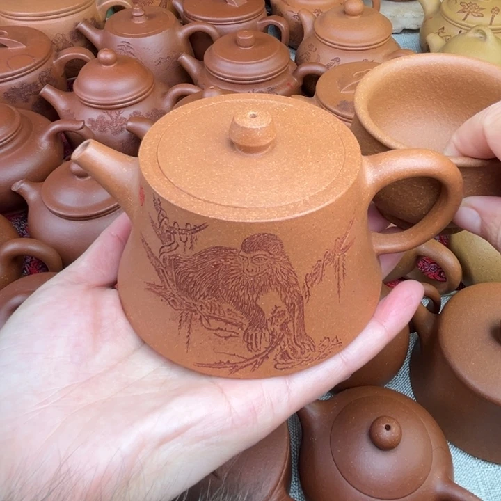 原矿黄降坡刻绘柱础精工半手230c c