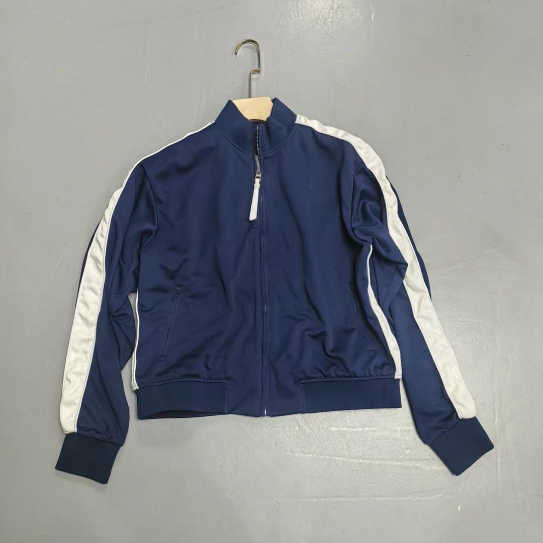 【南油玲姐】蓝色线条开衫新款外套63074