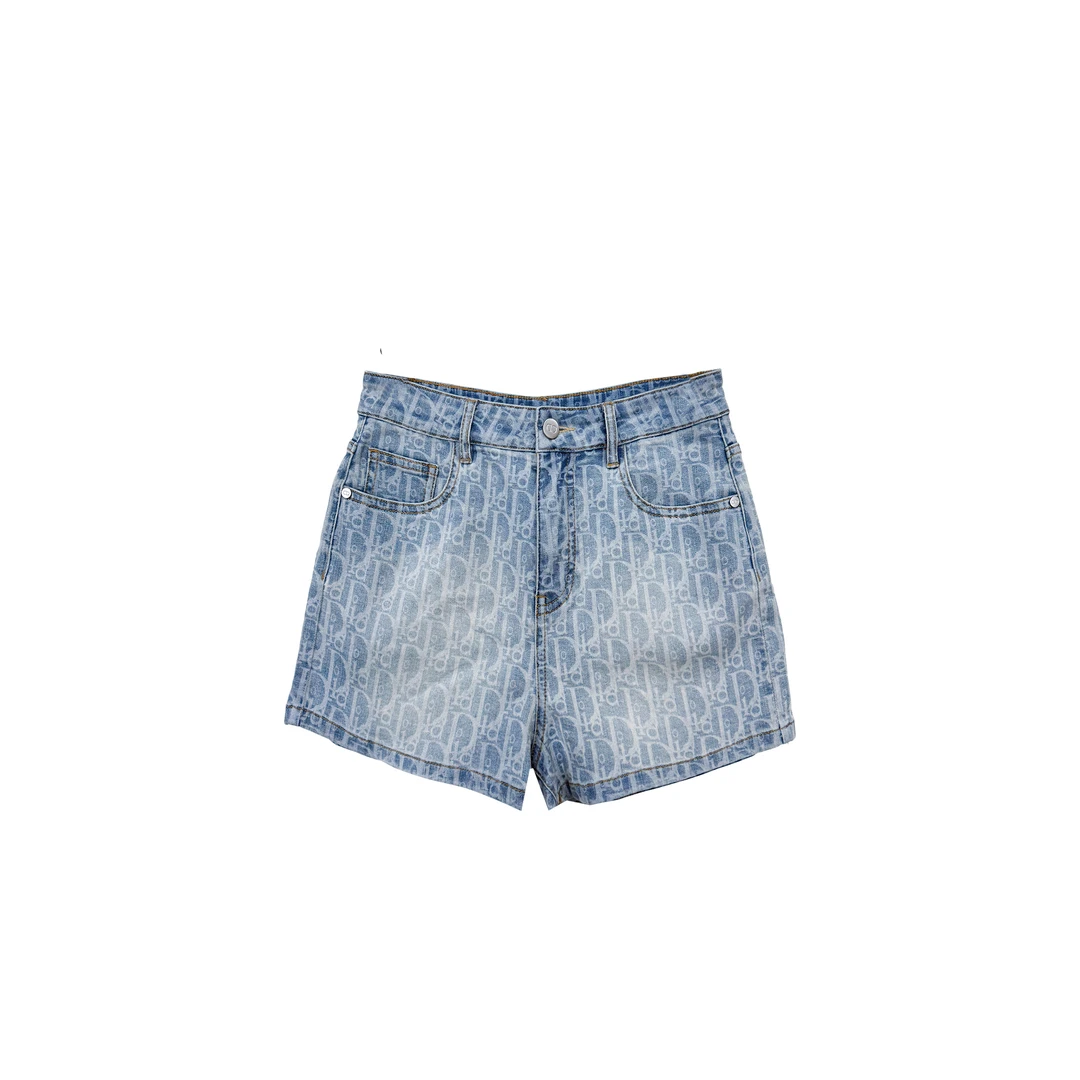 DIORA HEALY/迪奥海莉女生夏季时尚满印风水洗牛仔短裤33D9448405