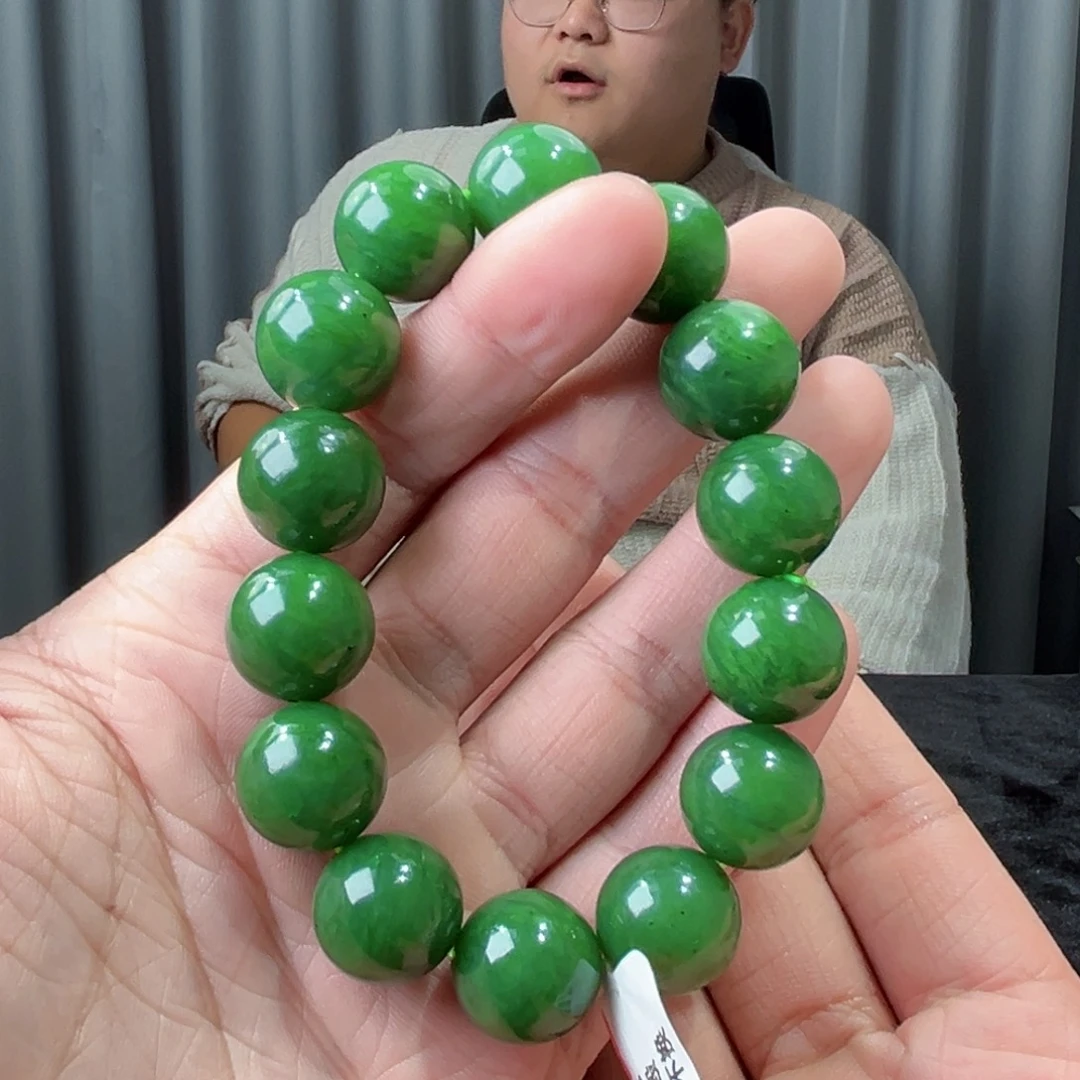 和田玉未镶嵌手串天然和田玉卡16