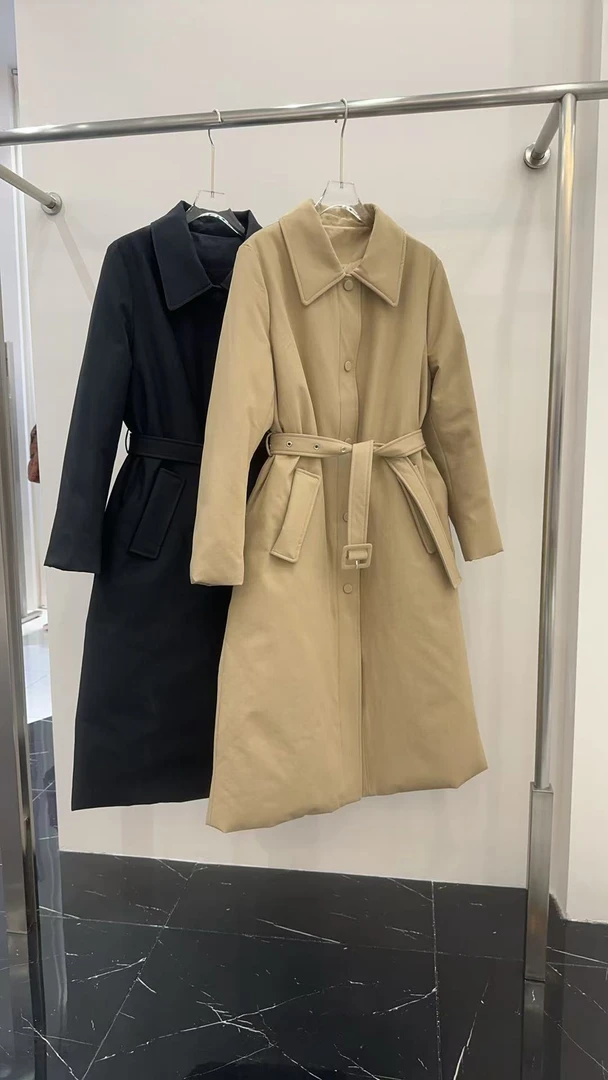 NAMP2025秋冬上新90国标白鹅绒简约百搭女装气质设计师中长款