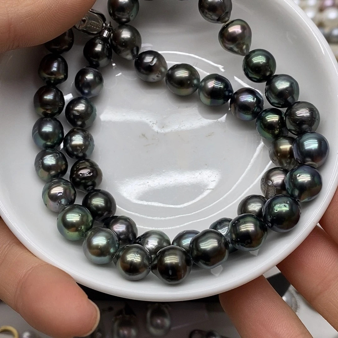 海水珍珠项链银S925镶嵌