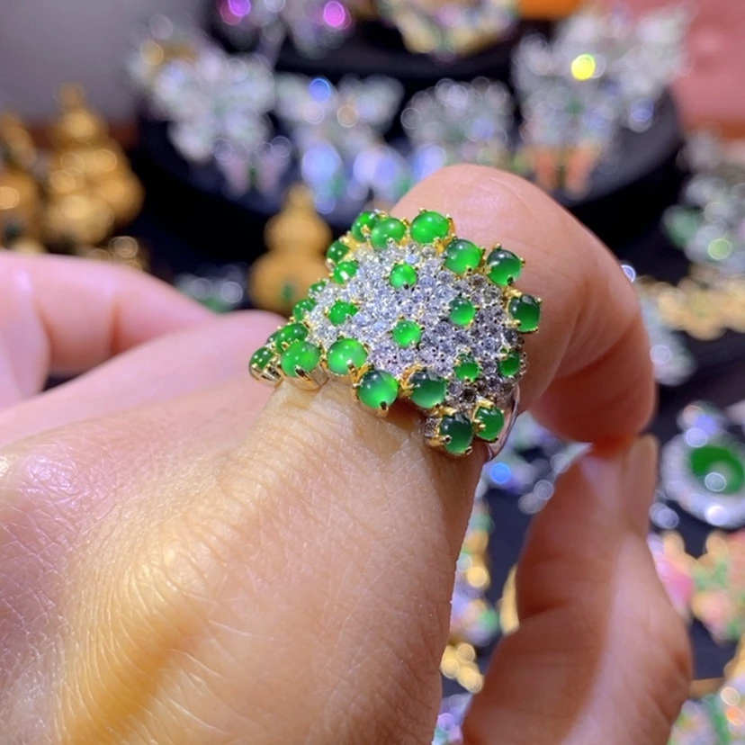 【闪购商品】翡翠挂件银S925镶嵌天然资源