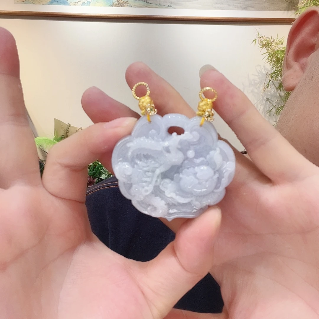 吊坠(赠链)合金翡翠代编织