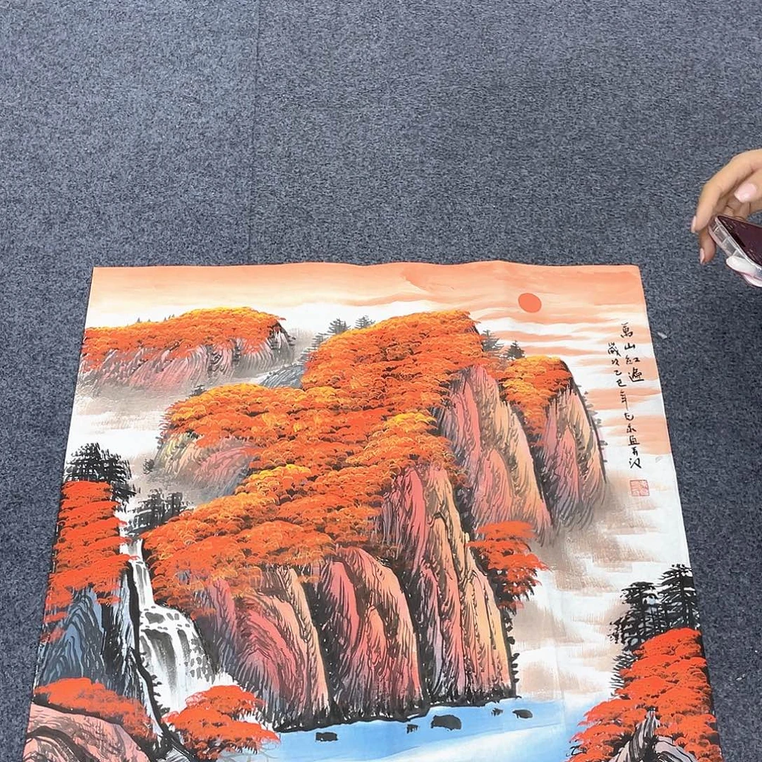 国画作品小姐姐放漏…