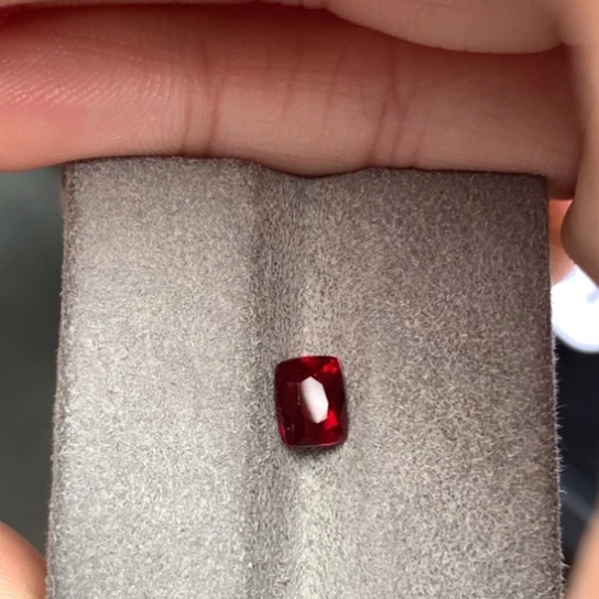 裸石红宝石天然无烧尖红宝石1.01ct