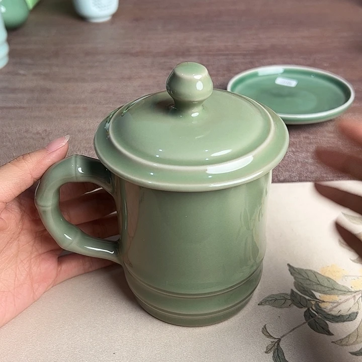 龙泉云间青瓷小米茶器