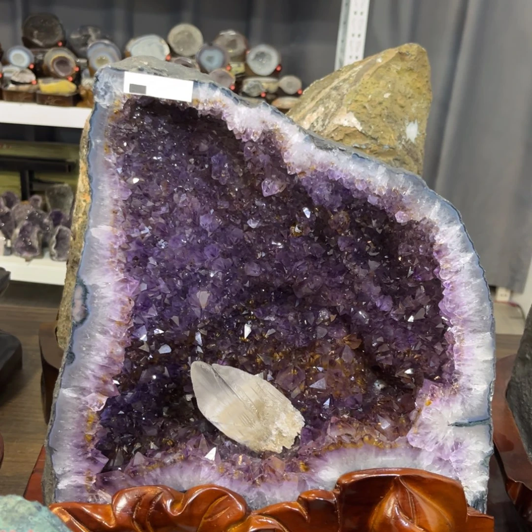 未镶嵌摆件紫晶水晶