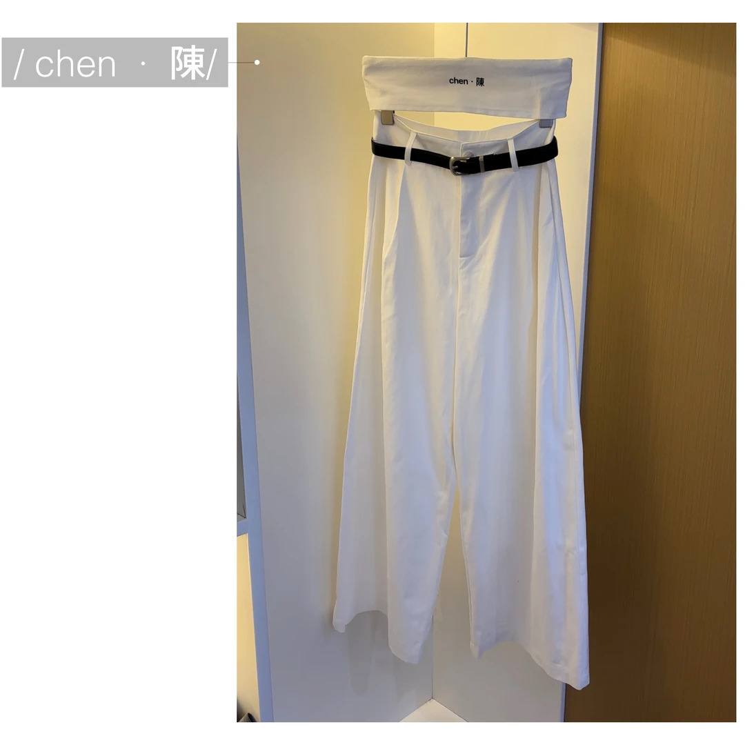 chen·陳【签收自由】简约阔腿休闲裤