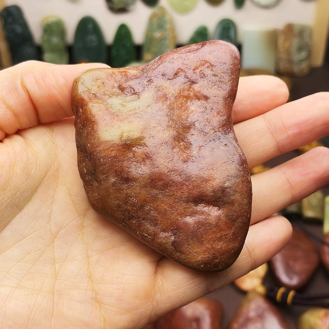 岫岩河磨玉（透闪石质玉）未镶嵌颈饰