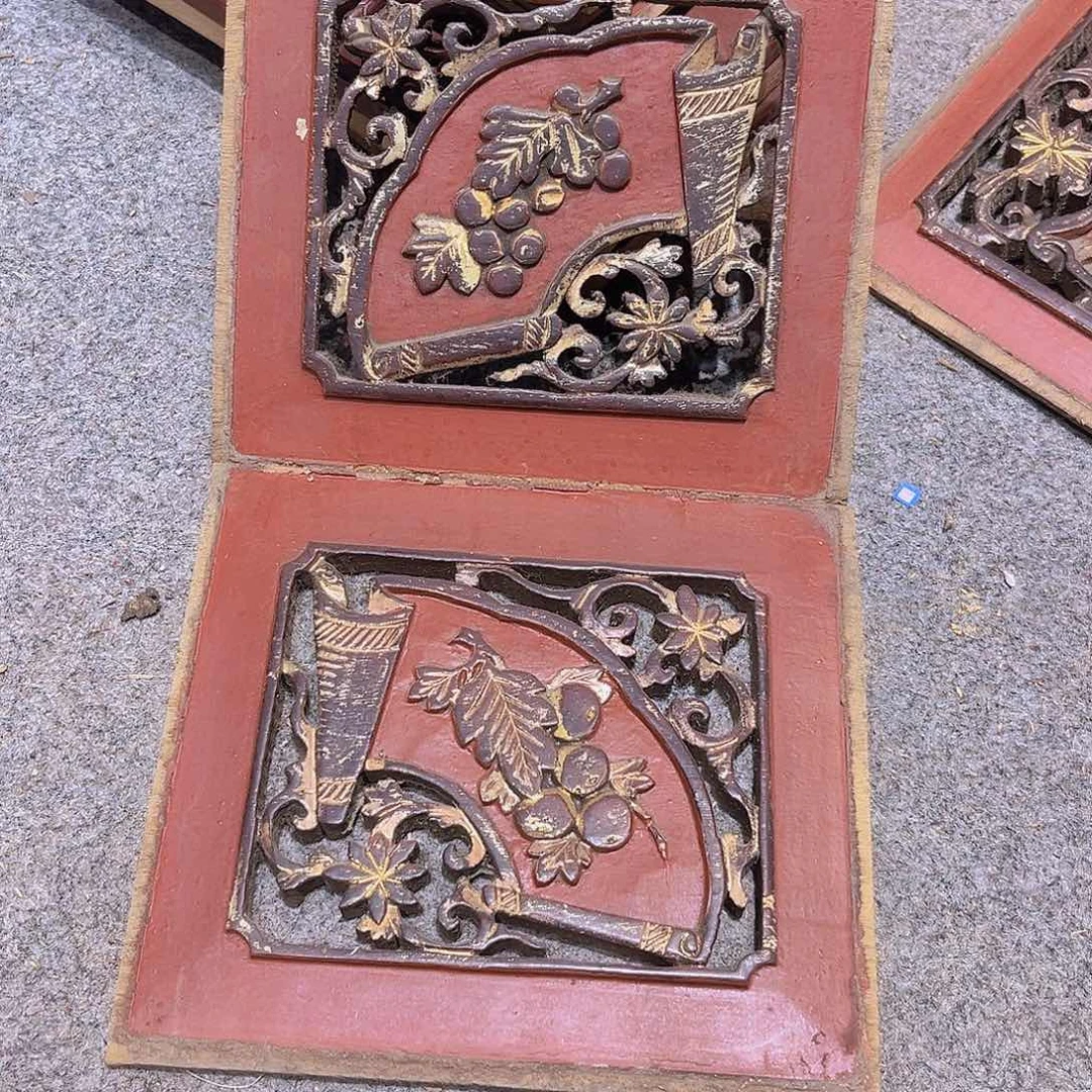 香樟木玄老木雕花板