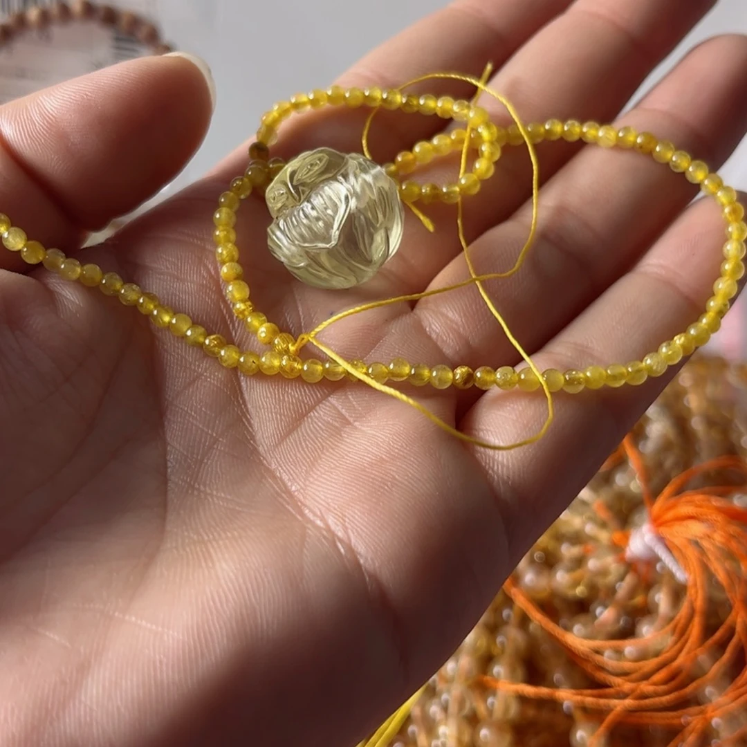 水晶颈饰未镶嵌D****?锁骨链78