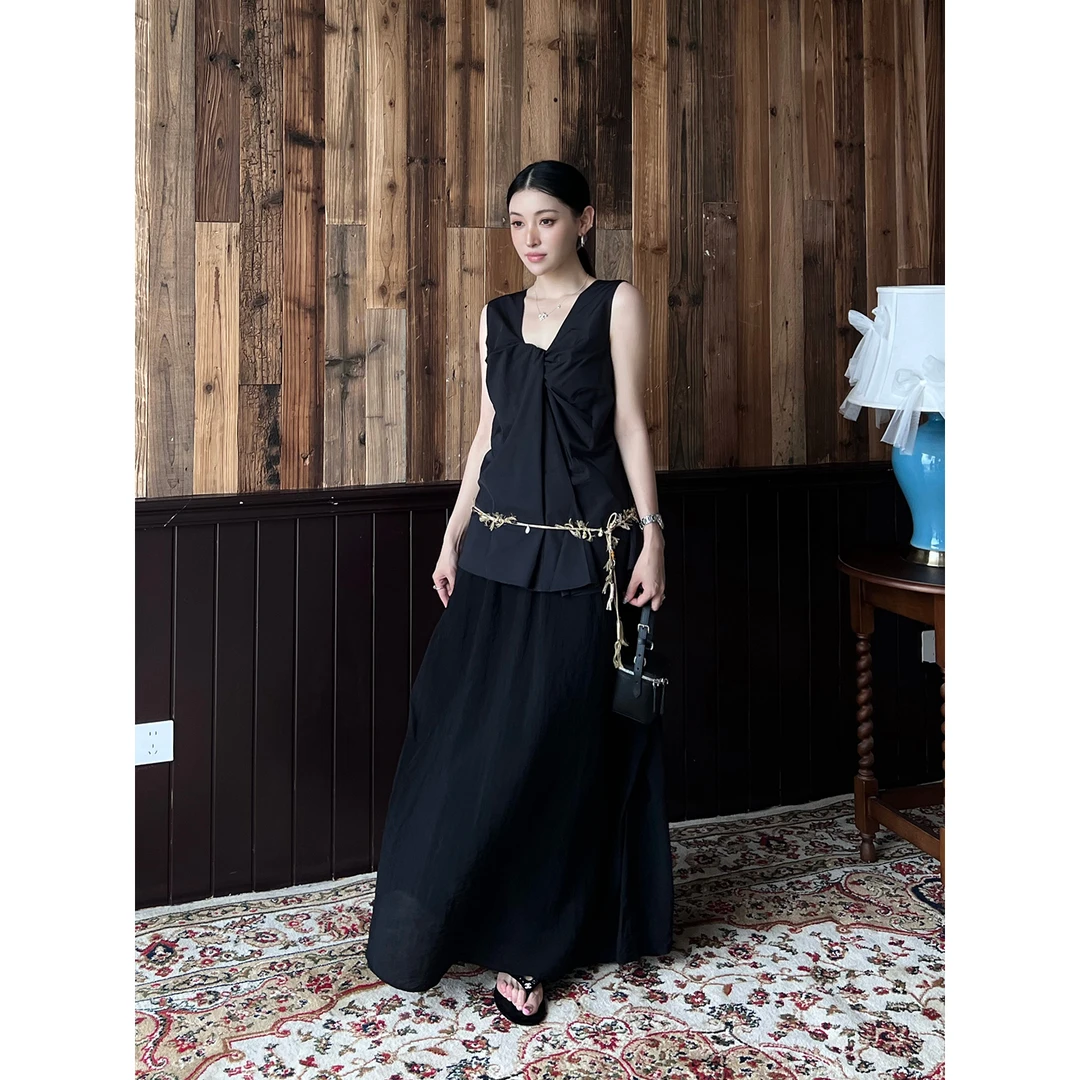 ANNENONO设计师品牌 立体垂坠高腰半身裙 SOLSOL买手店