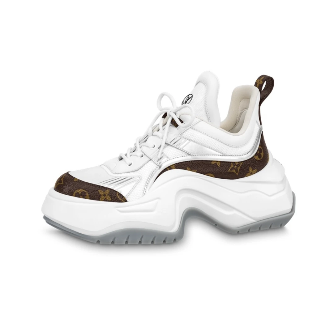 全新未使用 LouisVuitton/路易威登 Archlight 2.0 系带 白棕色