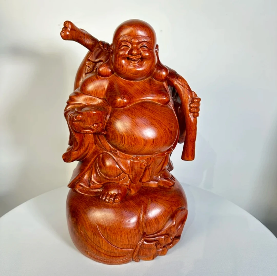 花梨木弥勒佛，50分