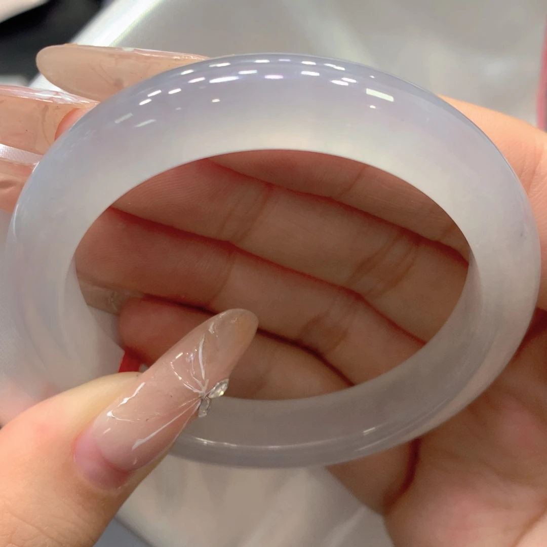 翡翠未镶嵌手镯52正