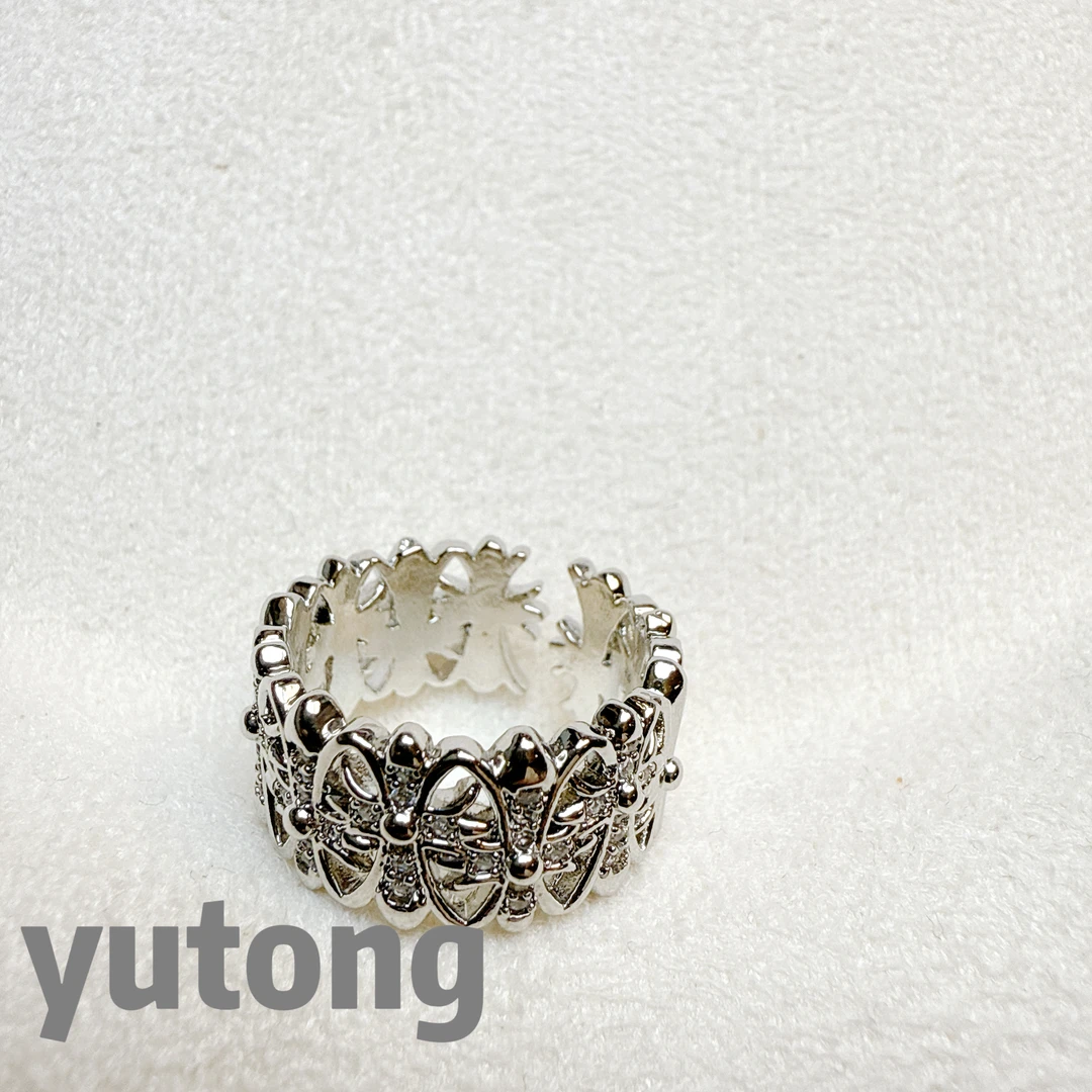 铜合金锆石戒指 【雨桐轻奢饰品】设计款戒指YT02739