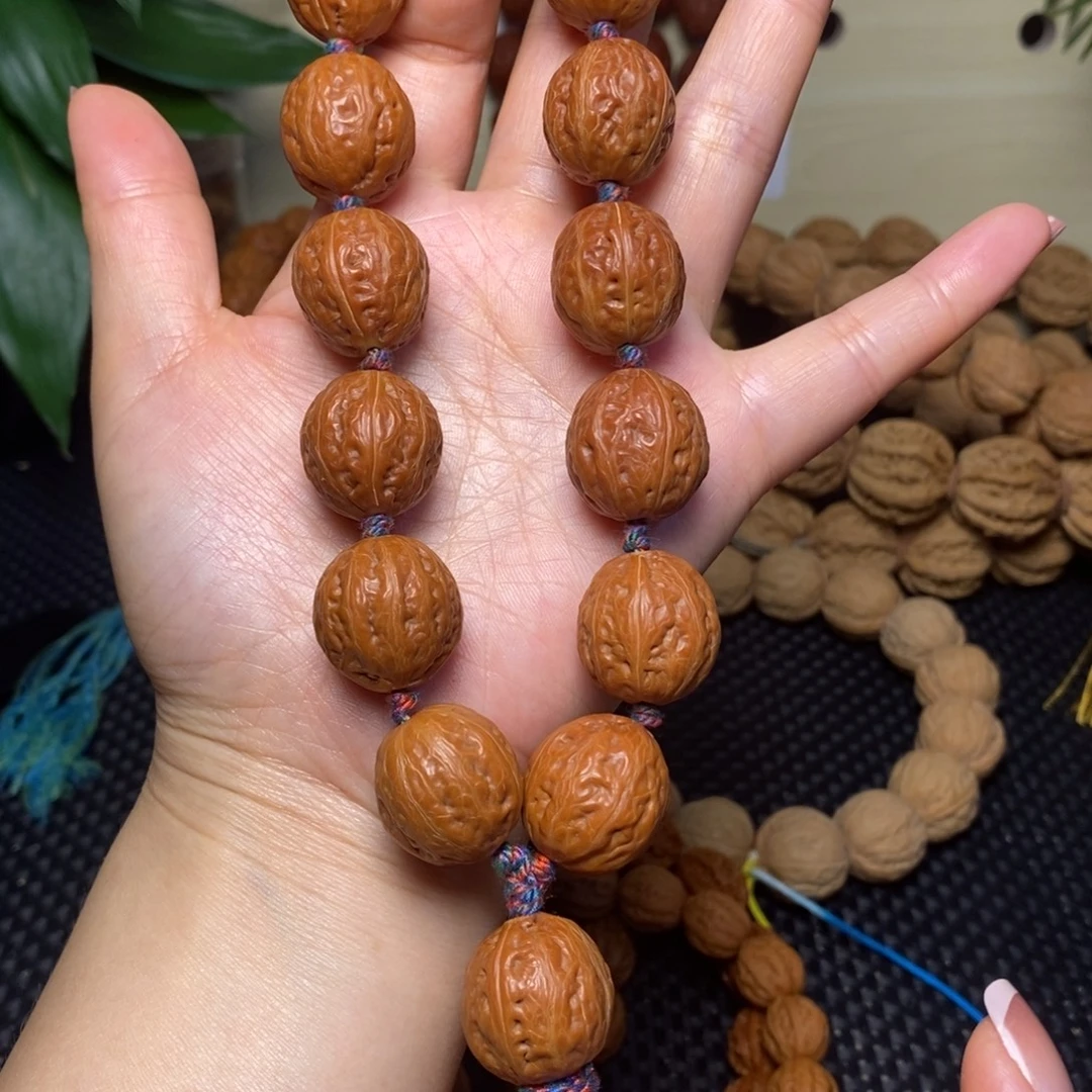 文玩核桃手串20小光头