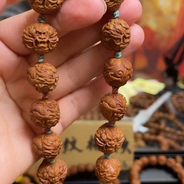 手串/手链橄榄核龙纹桃核