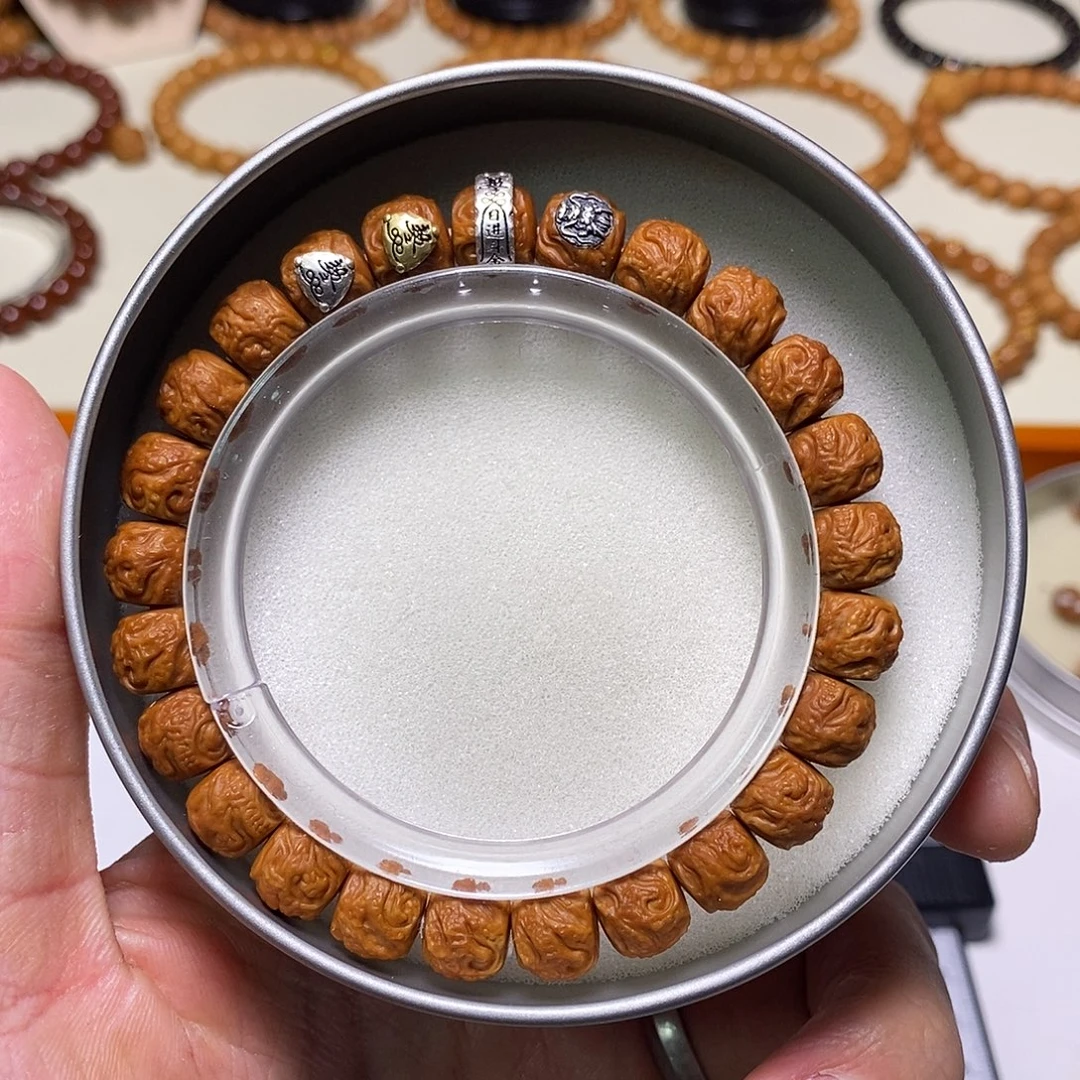 猴头核桃手串全品四标款天命玄鸟 尺寸9左右 馒头料