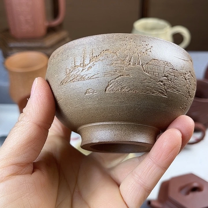 q***h茶杯紫砂全手微瑕111111