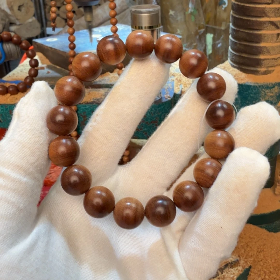 农***@手串/手链檀香木1.2横黑沉