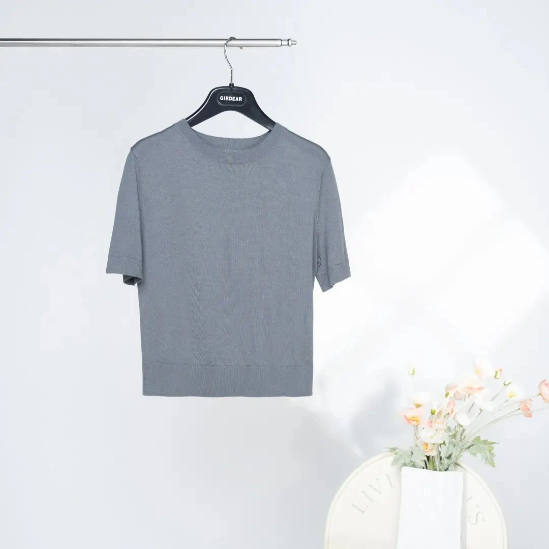 GIRDEAR/哥弟早秋新款短袖百搭圆领秋冬内搭哥弟阿玛施毛衣开衫