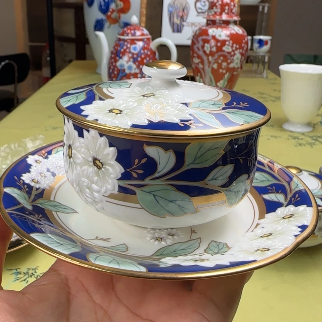 暖阳大叔海外瓷器碟子牛毛