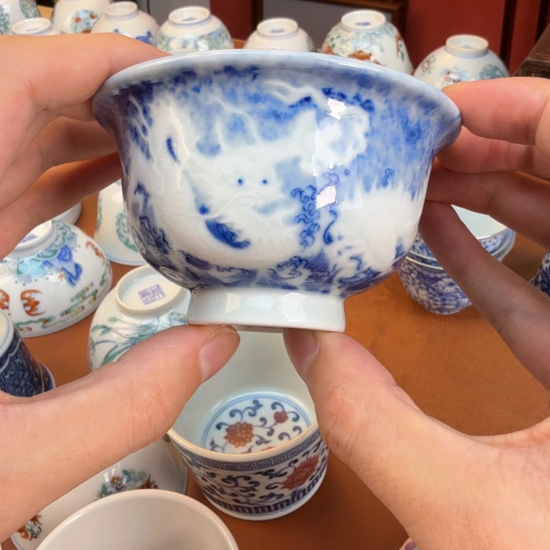 @***」摆件景德镇瓷器手工手绘