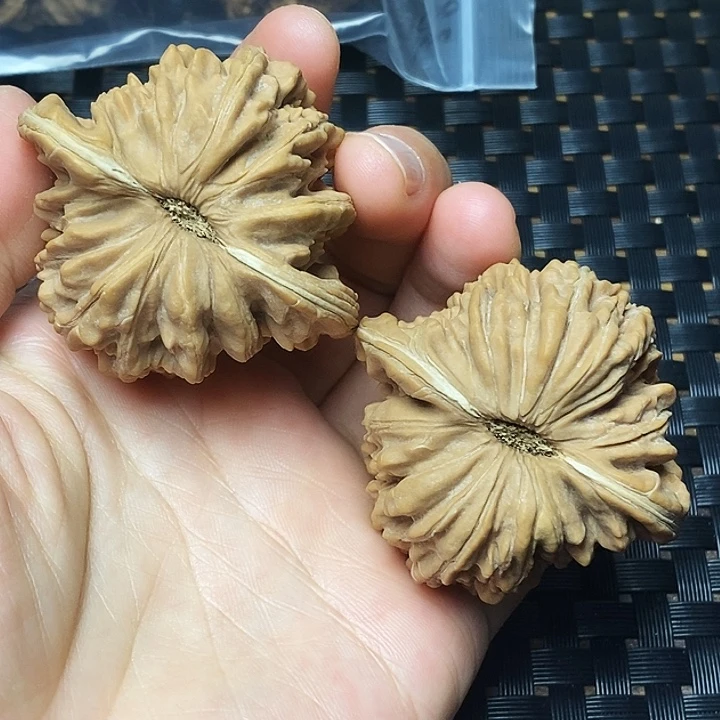 人***菊文玩核桃吊坠四座楼