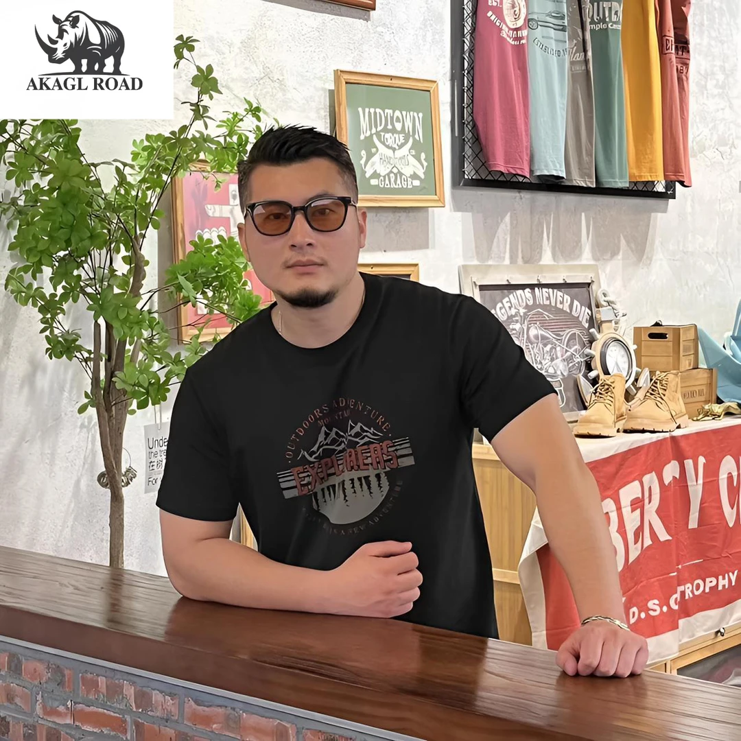 纯棉紧密赛络纺T恤短袖夏季圆领水洗纯棉t恤男士t恤短袖男t恤7013