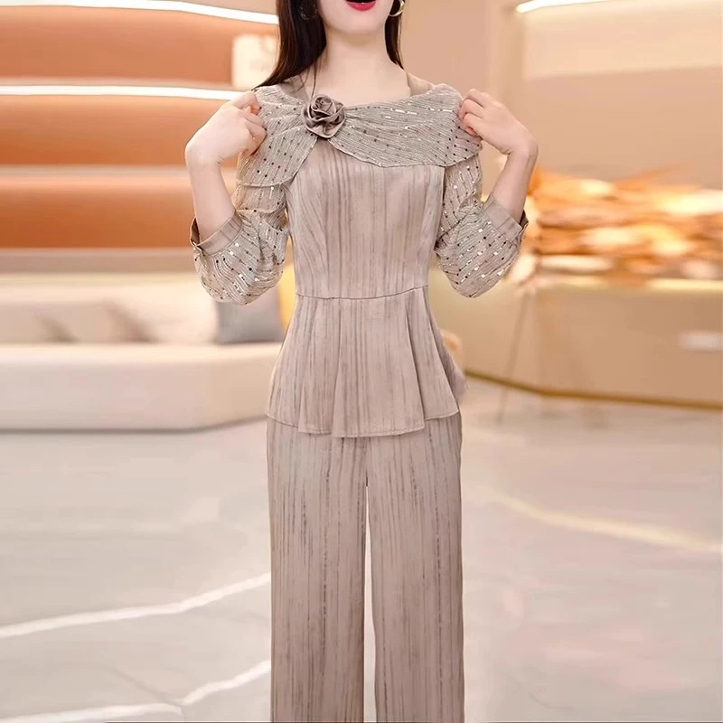 2025新款中老年女装春秋运动女运动套装女装2025新款爆款