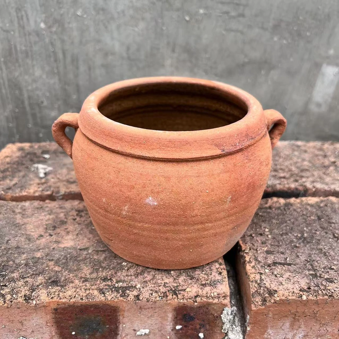 900ML砂锅煮汤煮面家庭砂锅天然陶土猪油罐子草木灰釉