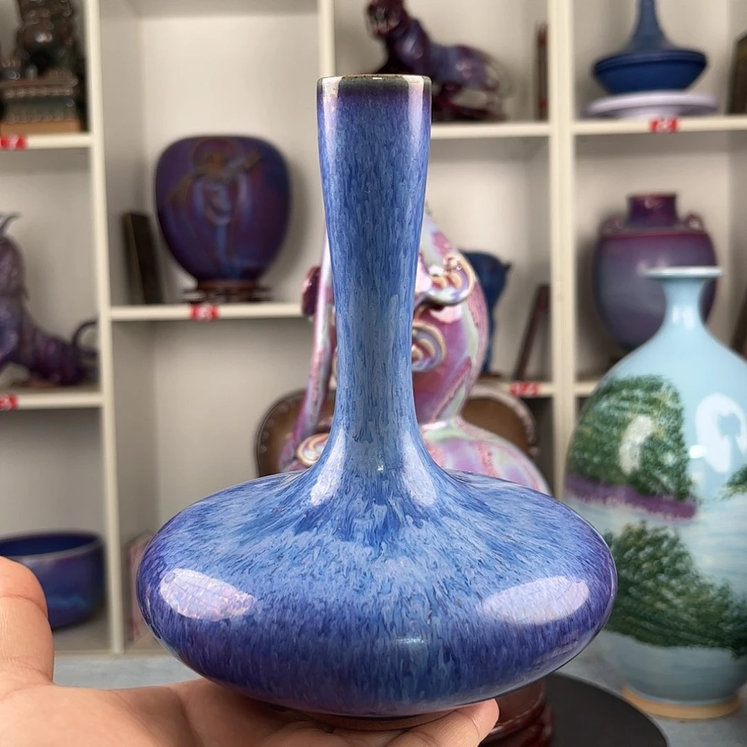 瓷片摆件……花器炭烧……手工