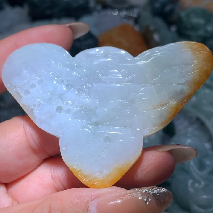 翡翠未镶嵌颈饰保真天然A货翡翠