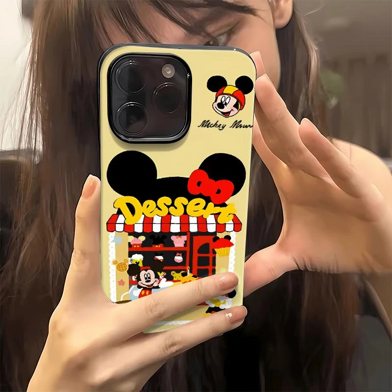 Lucky可爱米奇ins风适用iPhone16/15果冻红14手机软壳13苹果12套