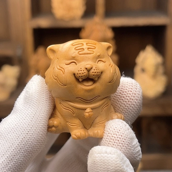 老虎挂件黄杨木挂件黄杨木